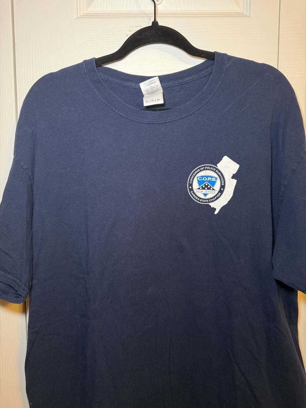 NJ Fallen Law Enforcement WASHINGTON T-SHIRT HEAVY COTTO XL